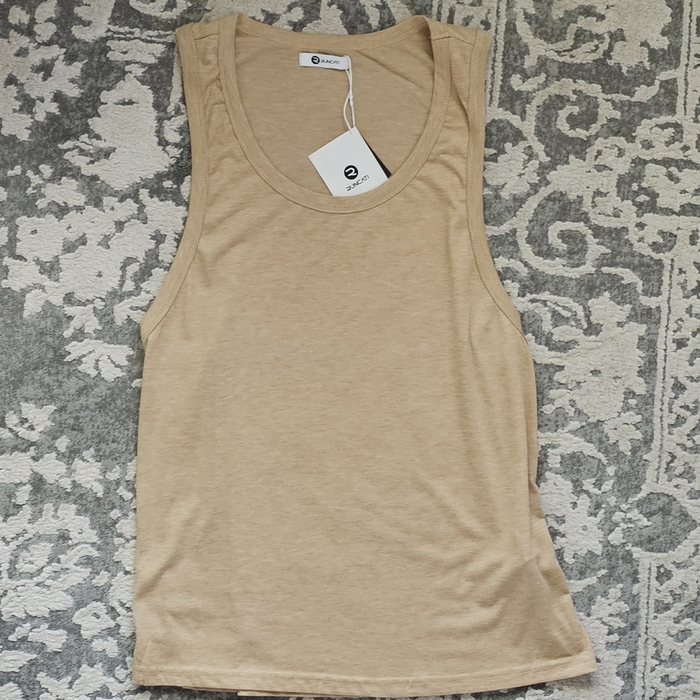 Men's Tan Tank Top - Picture 2 of 3